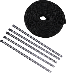 Lava Rock Exhaust Wrap Kit Metallic Black, 1, nordicamoto.ro