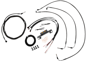 Complete Midnight Braided Handlebar Cable/brake Line Kit Black