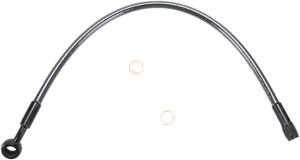 Designer Series Braided Non-abs Front Brake Line Kit Black, Black Pearl, 1, nordicamoto.ro