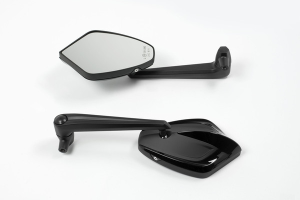 Universal E-marked Mirror Black, Silver, 2, nordicamoto.ro