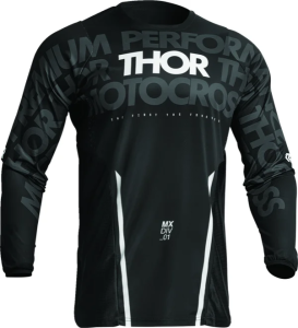 Tricou Thor Pulse Mono Black/White M, 1, nordicamoto.ro