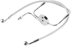 Designer Series Dot Front Lower Brake Line Kit Chrome, Sterling Chromite® Ii