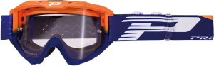 3450ls Riot Mx Goggles Blue, Hi-vis, Orange
