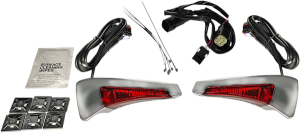 Sequential Tour Pak Seat Back Rest Led Lights White, 1, nordicamoto.ro
