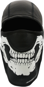 Balclava Fleece Skull Black, White