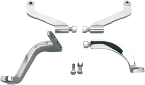 Driver Floorboard Mounting Brackets Silver, 1, nordicamoto.ro