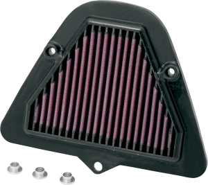 High Flow Air Filter Black, Red
