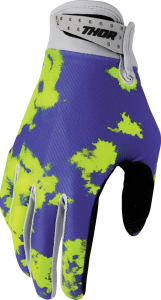 Launchmode Bleach Gloves Yellow, Purple, Black 