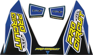 Ti-6 Exhaust Decals Blue