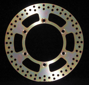 Round D-series Fixed Offroad Brake Rotor Gold, Stainless Steel, 1, nordicamoto.ro