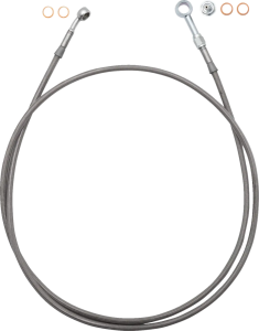 Ez Install Brake Line Stainless Steel, Clear Pvc Coating 