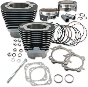 4-1/8(r) Bore Cylinders With Piston Kit Black