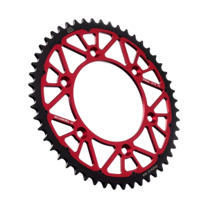 JT SPROCKETS Twinstar Steel-aluminum Hybrid Sprocket Black, Red 