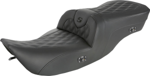Heated Roadsofa Lattice Stitched Seat Black, 3, nordicamoto.ro