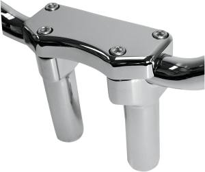 Handlebar Riser & Top Clamp Kit Silver