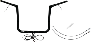Plug & Play Ez Install 1-1/4(r) Flat Top Handlebar Kit Black