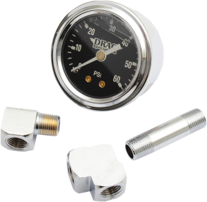 1-3/4(r) Deluxe Liquid-filled Oil Gauge Kit Black