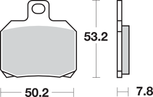 Hf Street Ceramic Organic Brake Pads