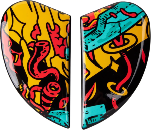 Airform Helmet Side Plates Black, Blue, Red, Yellow 