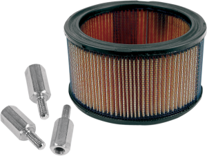 High-flow Air Filter & Adapter Kit Black, Orange, 1, nordicamoto.ro