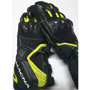 Manusi de piele sport MACNA APEX Negru/Galben fluo M (Resigilat), 2, nordicamoto.ro
