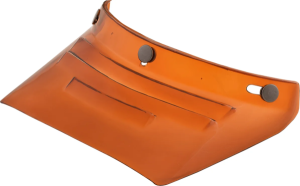 3-snap Vintage Mx Snap On 3-vents Visor Peak Amber Orange, Yellow
