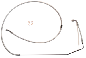 Braided Front Brake Line Chrome, Sterling Chromite® Ii Oversize [+152 mm (6'')], 1, nordicamoto.ro