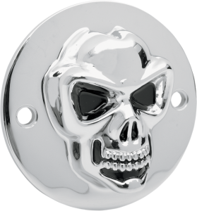 3-d Skull Points Cover Chrome, 1, nordicamoto.ro