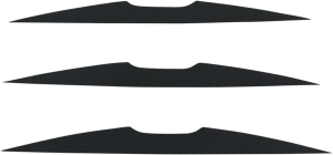 Kit Clapete Noroi pentru Sistemul Roll-off Ochelari MOOSE RACING Xcr Black