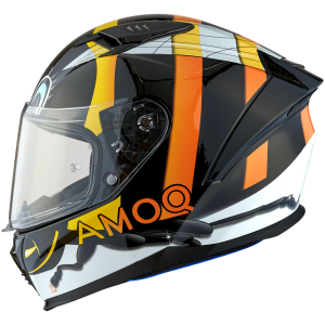 AMOQ Helmet FI100 Bee glossy black JNR YM, nordicamoto.ro