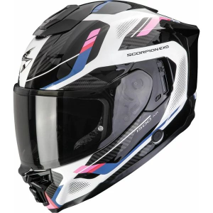 Casca integrala SCORPION EXO-1500 AIR SLEEK S Negru/Alb/Albastru, 5, nordicamoto.ro