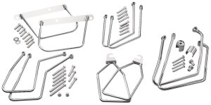 Chrome Saddlebag Support Brackets Silver
