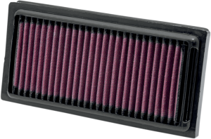 High Flow Replacement Air Filter Black, Red