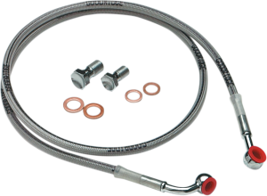 Brakeline Kit Stainless-steel Front H-d With Abs Stock +6(r)