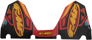 Fmf Exhaust Replacement Decal Black, Red, Yellow