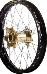 Elite Mx-en Wheel, Silver Spokes Black, Gold, 1, nordicamoto.ro
