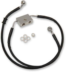 Extended Length Brake Line Black, Vinyl Coated