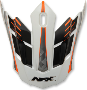 Fx-17 Factor Visor Peak Pearl White/safety Orange Orange, White