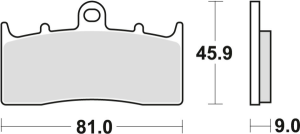 Placute frana fata TRW Organice BMW R 1100 S '01-'05/R 1150 GS / ADV / R / RS '00-'06/ K 1200 LT '00-'09 R 1200 C / CL '00-'05