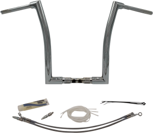 1-1/2(r) Ez Install Flat Top Handlebar Kit Silver, 1, nordicamoto.ro