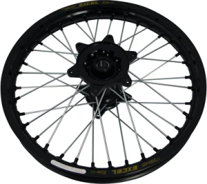 Elite Mx-en Wheel, Silver Spokes Black, Silver, 1, nordicamoto.ro