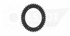 Pinion standard spate 525, negru 