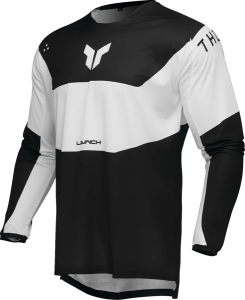 Tricou Enduro Thor Launchmode Storm Black/White