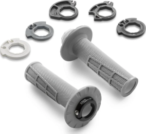 Mansoane KTM/Husqvarna/Gas Gas Lock-On gri soft 2024 Cu gaura