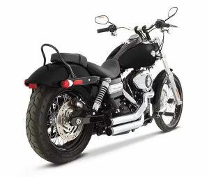 Exhaust System 2 Into 2 Cross Back For Dyna Chrome