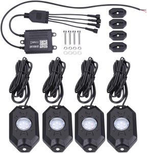 Rgb & Bluetooth Led Rock Light Kit Black, 1, nordicamoto.ro