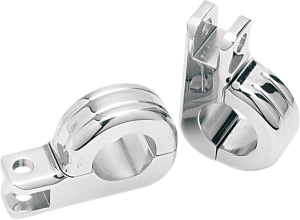 Two-piece Footpeg Clamps Silver, 1, nordicamoto.ro