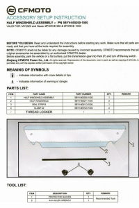 PARBRIZ FAȚĂ HALF UTV CFMOTO ZFORCE 950 / 1000, 7, nordicamoto.ro