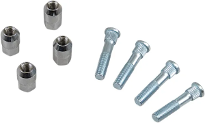 MOOSE RACING Wheel Stud-nut Kit Silver 