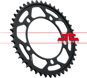 JT SPROCKETS Steel Rear Sprocket Black 